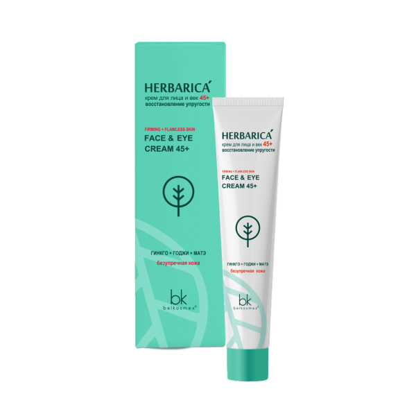 BelKosmex Herbarica Face and eyelid cream 45+ restoration of elasticity 40ml