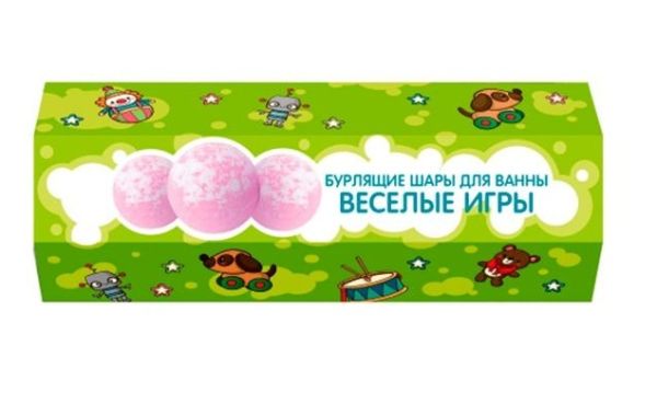 Cafe mimi Gift set Bubbling bath balls "Fun games"