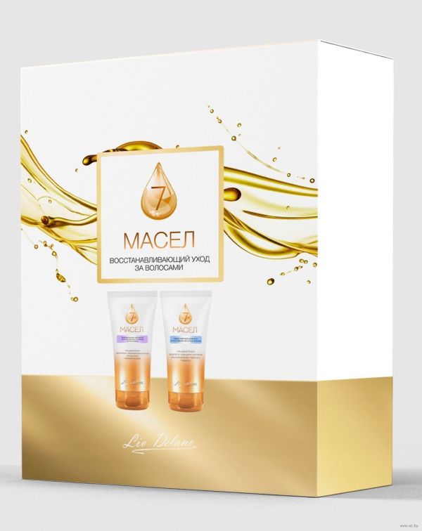Liv-delano Gift set of 7 oils (Micellar shampoo, Balm-filler)