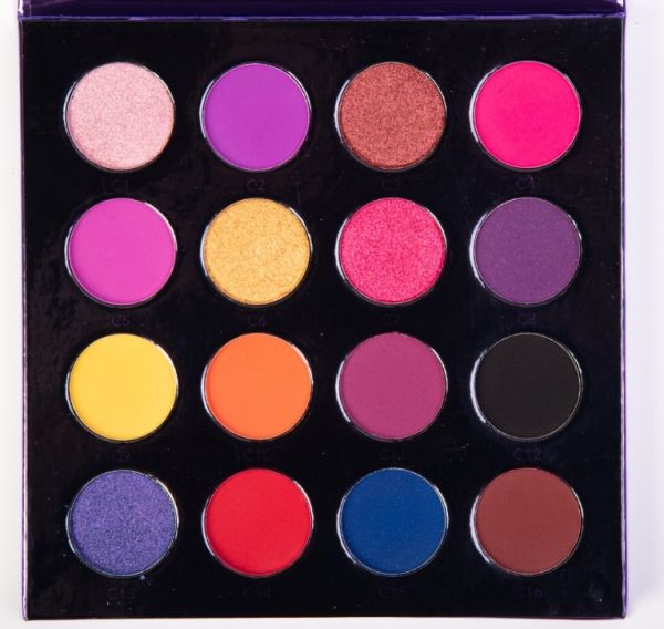 OG-DE7203 PRO PIGMENT PALETTE 3 Pigment palette of 16 colors for eyelids (shades C1-C16)